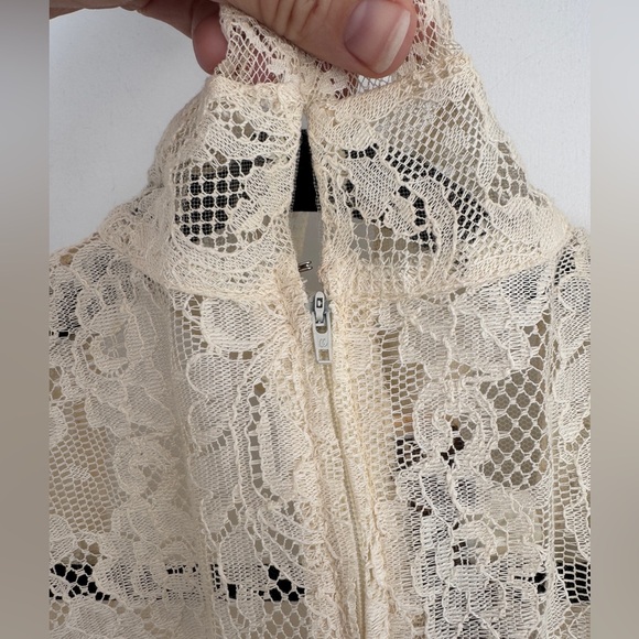 Rare Susan Lanes Country Elegance Wedding Ivory Lace Flowers Blouse / Skirt Set - Picture 5 of 15